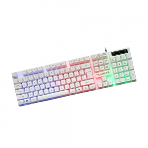 MILANG K6 Professional Polychromatic RGB Rainbow Backlit Gaming Waterproof Mech Feel Keyboard