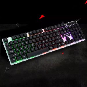 MILANG K6 Mechanical Technology Professional Razer Polychromatic RGB Backlit Gaming Waterproof Mechanical Keyboard - Black