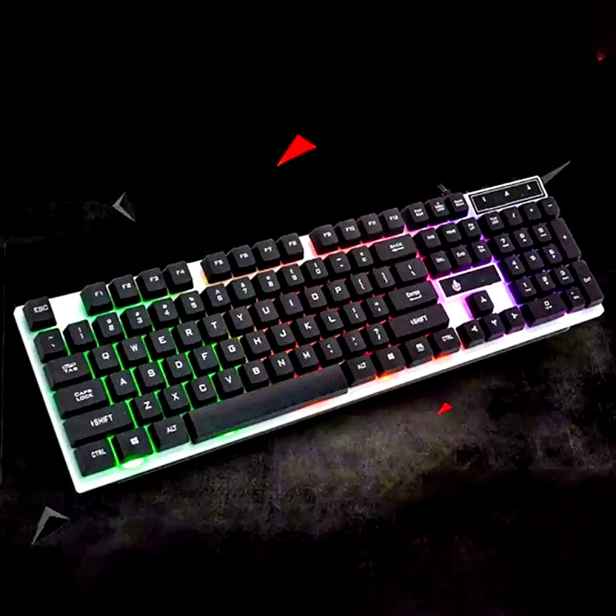 MILANG K6 Polychromatic RGB Backlit Mechanical Feel Keyboard
